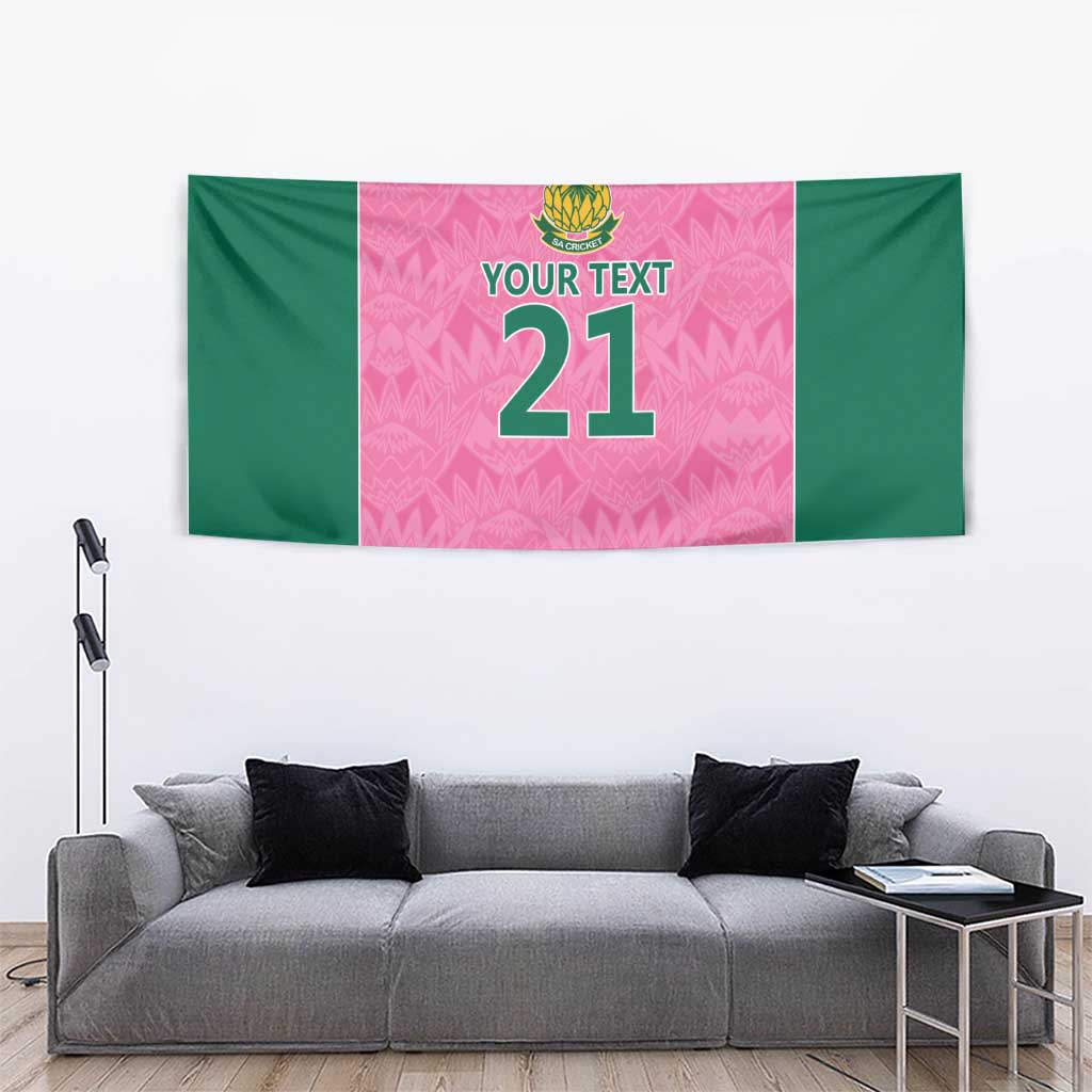 Pink South Africa Cricket Custom Tapestry Proteas Be Way Pink - Vibe Hoodie Shop