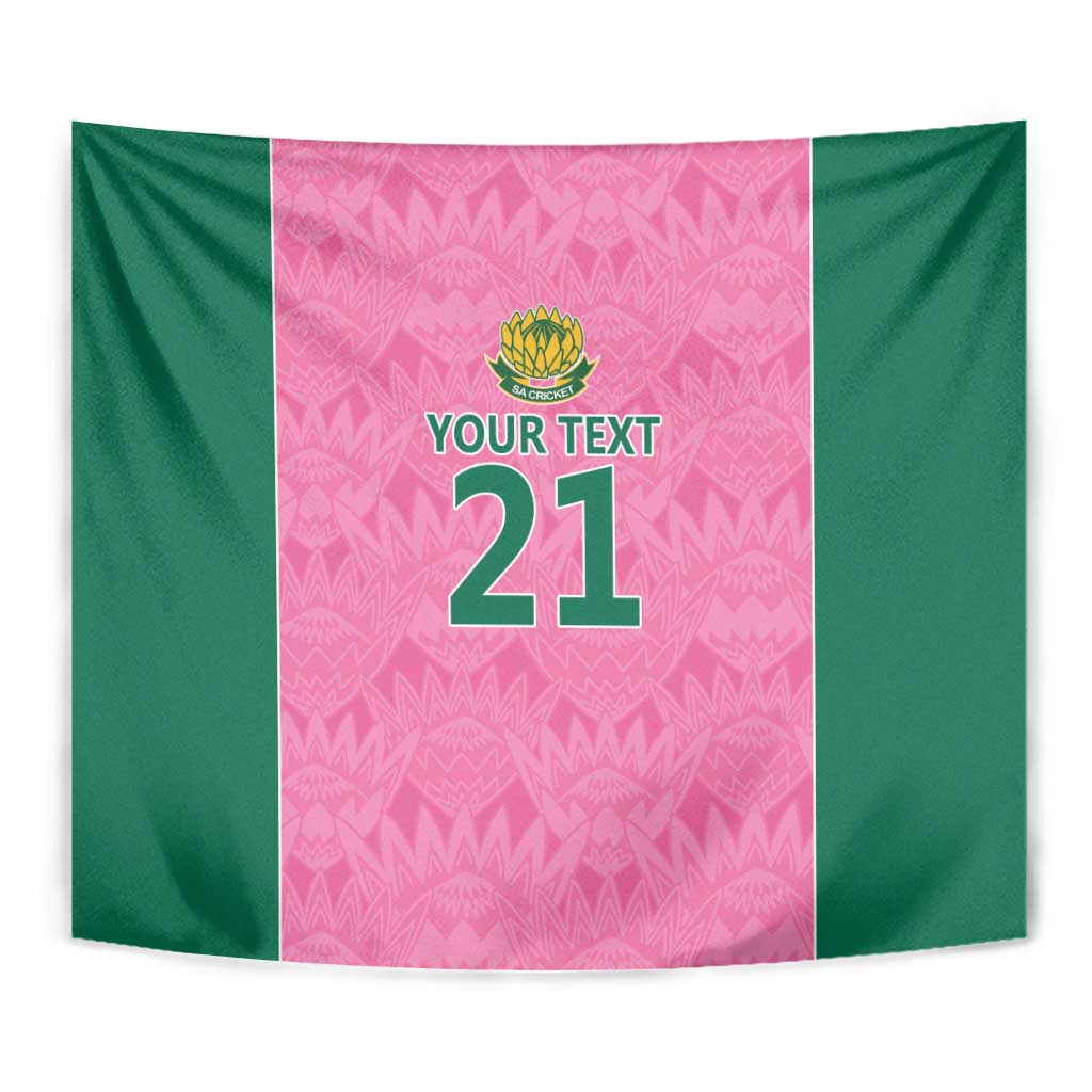 Pink South Africa Cricket Custom Tapestry Proteas Be Way Pink - Vibe Hoodie Shop