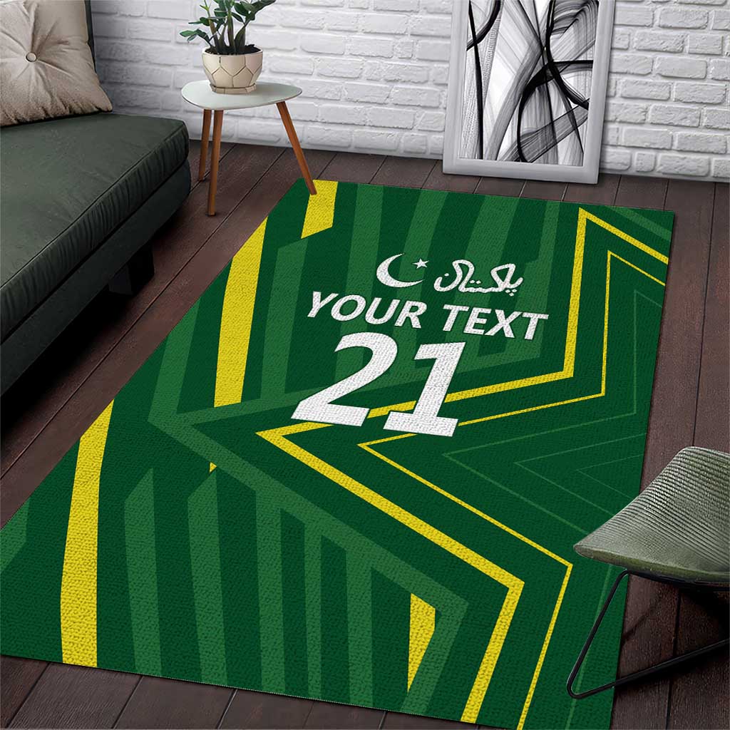 Pakistan Cricket Custom Area Rug Shaheen Falcon Go Champions - Vibe Hoodie Shop