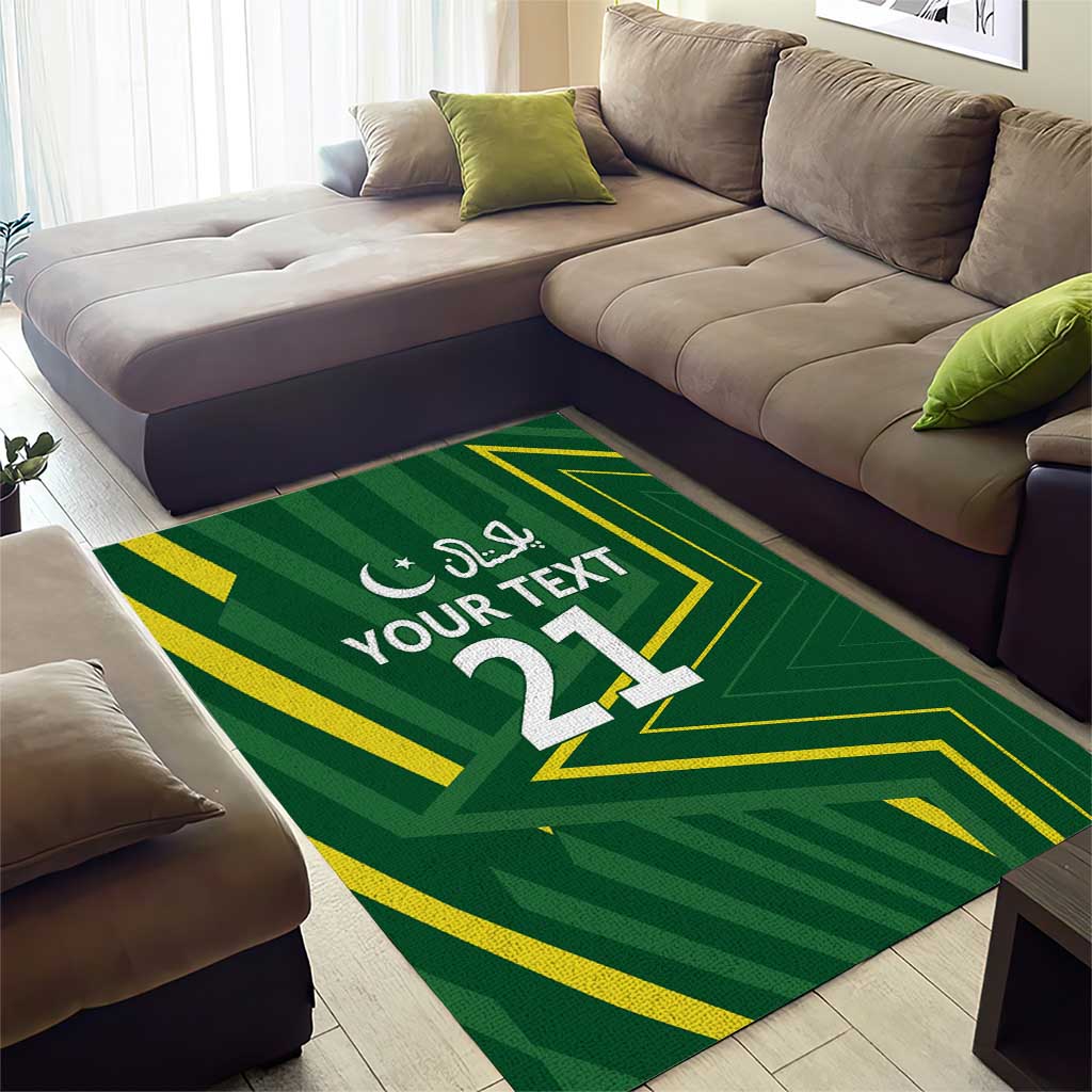 Pakistan Cricket Custom Area Rug Shaheen Falcon Go Champions - Vibe Hoodie Shop