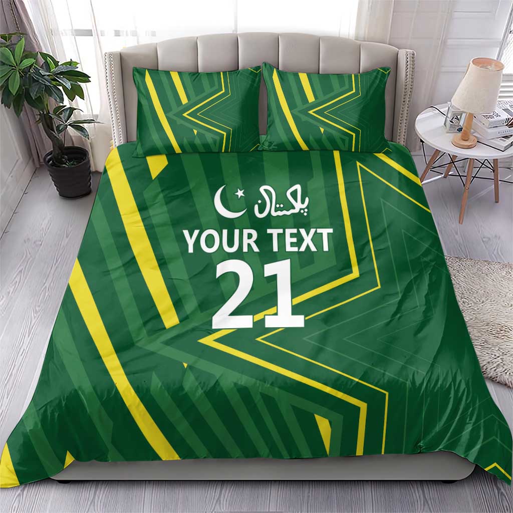 Pakistan Cricket Custom Bedding Set Shaheen Falcon Go Champions - Vibe Hoodie Shop