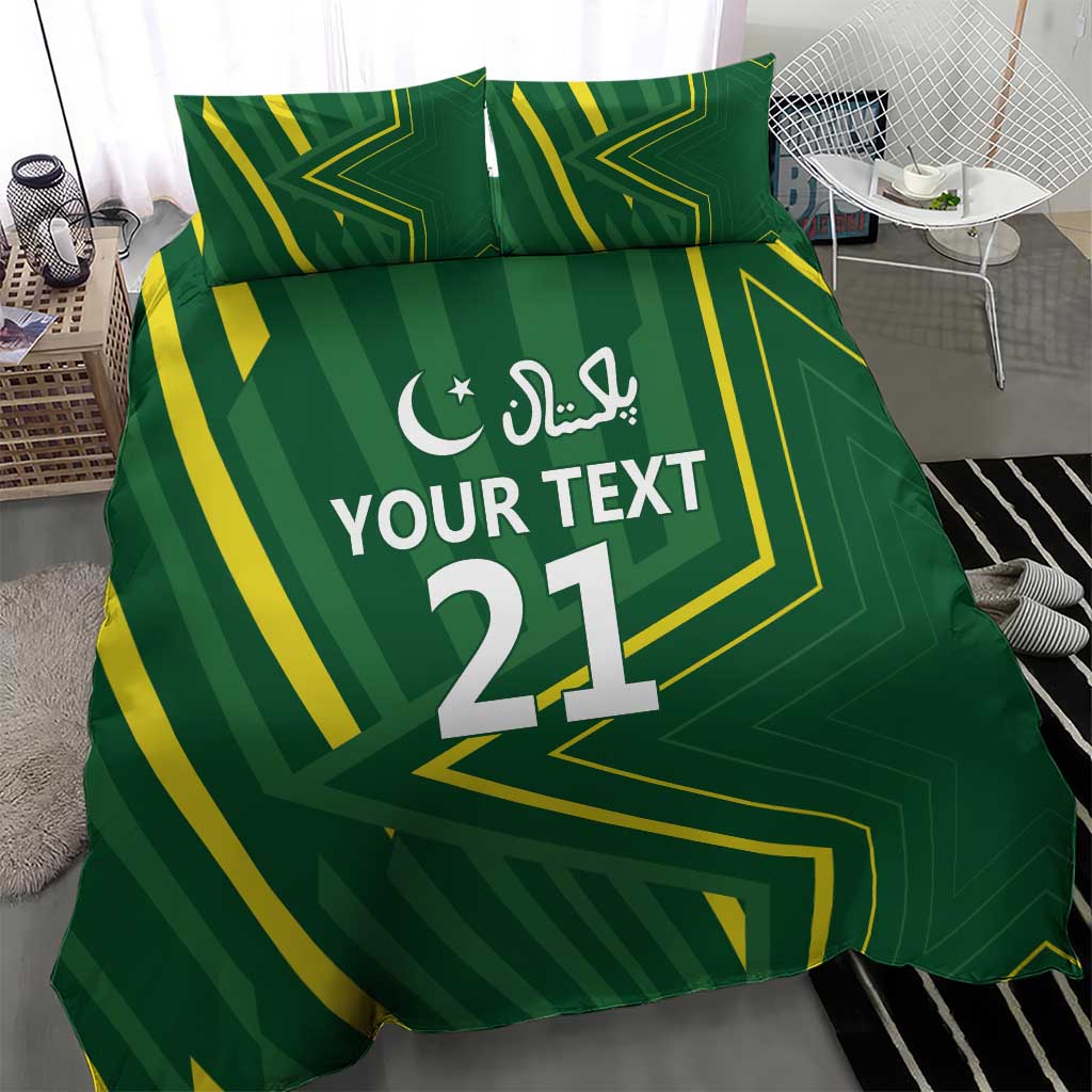 Pakistan Cricket Custom Bedding Set Shaheen Falcon Go Champions - Vibe Hoodie Shop