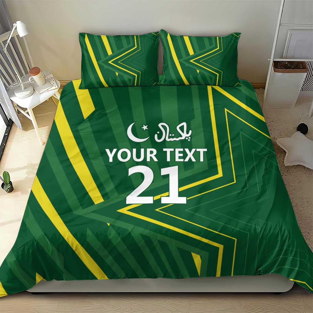 Pakistan Cricket Custom Bedding Set Shaheen Falcon Go Champions - Vibe Hoodie Shop
