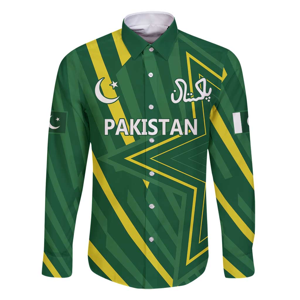 Pakistan Cricket Custom Family Matching Long Sleeve Bodycon Dress and Hawaiian Shirt Shaheen Falcon Go Champions