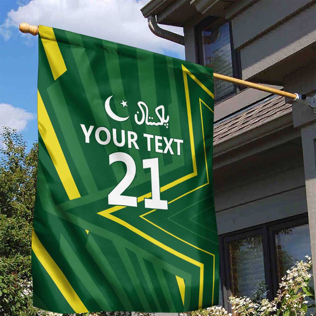 Pakistan Cricket Custom Garden Flag Shaheen Falcon Go Champions - Vibe Hoodie Shop