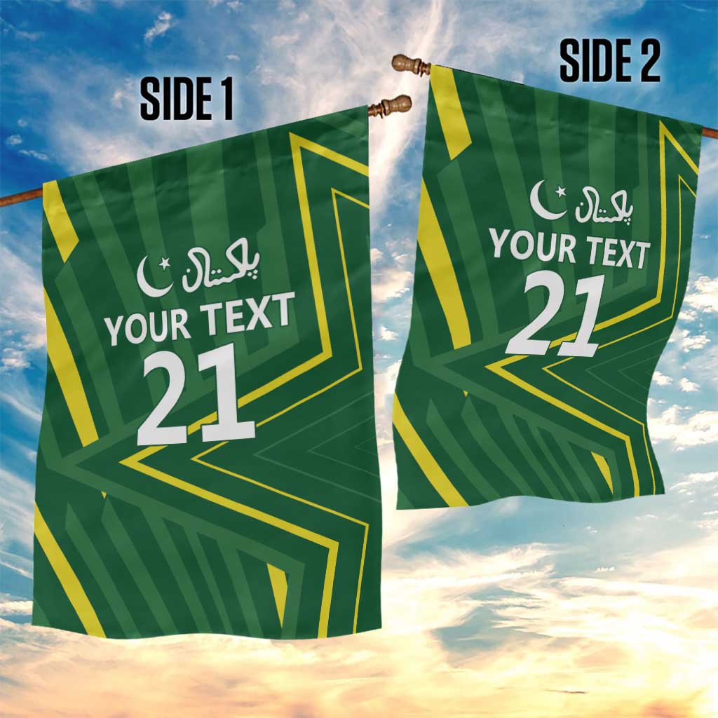 Pakistan Cricket Custom Garden Flag Shaheen Falcon Go Champions - Vibe Hoodie Shop