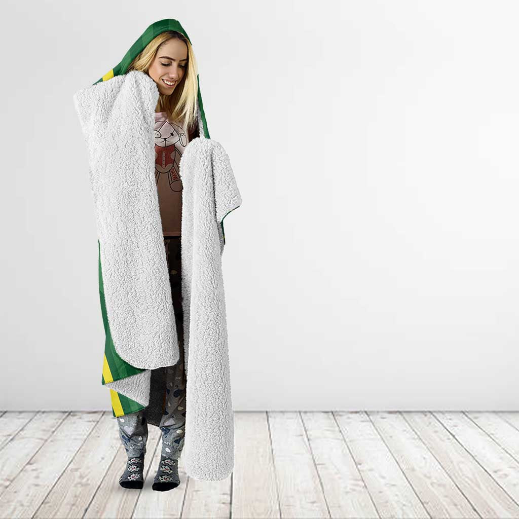Pakistan Cricket Custom Hooded Blanket Shaheen Falcon Go Champions