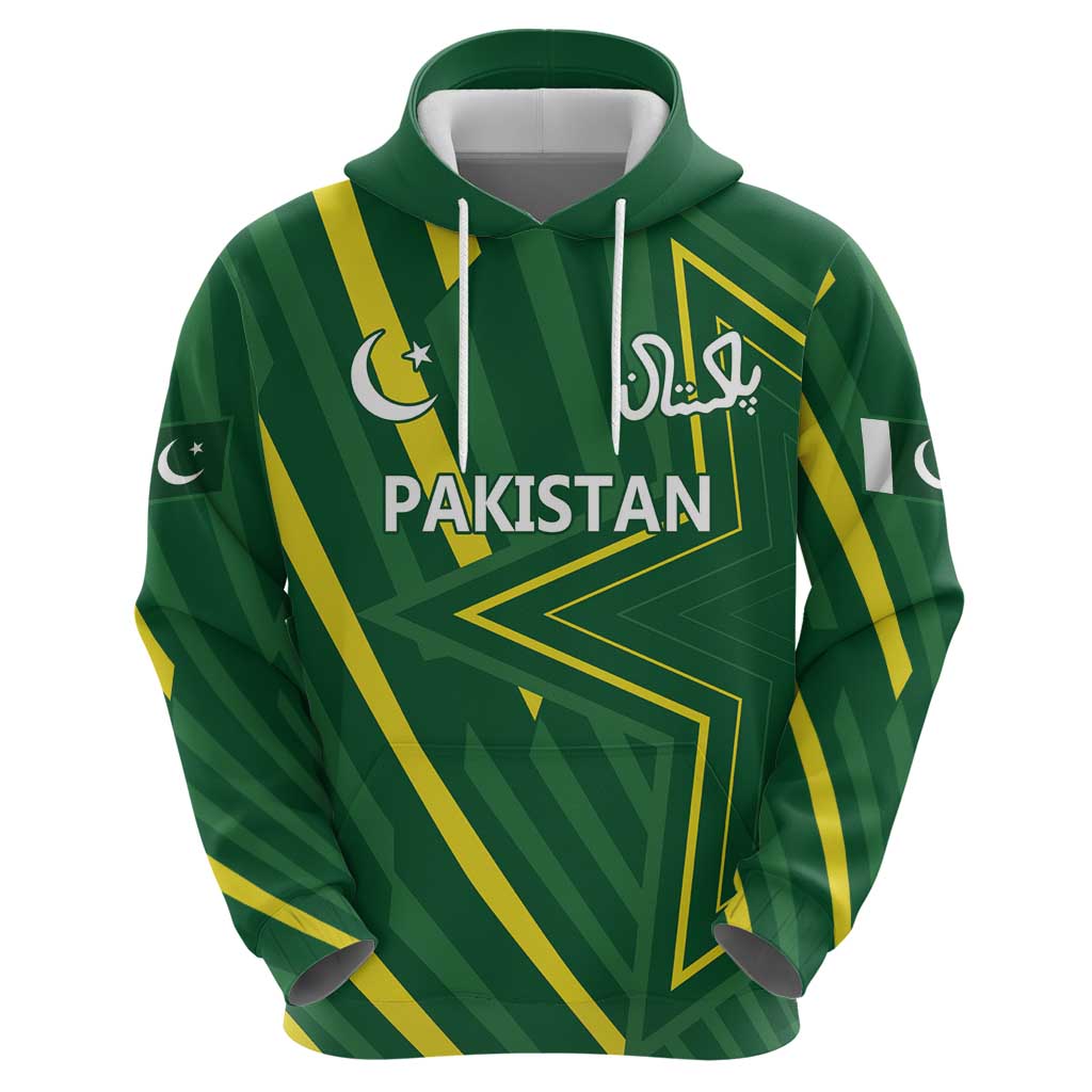 Pakistan Cricket Custom Hoodie Shaheen Falcon Go Champions LT9 - Vibe Hoodie Shop