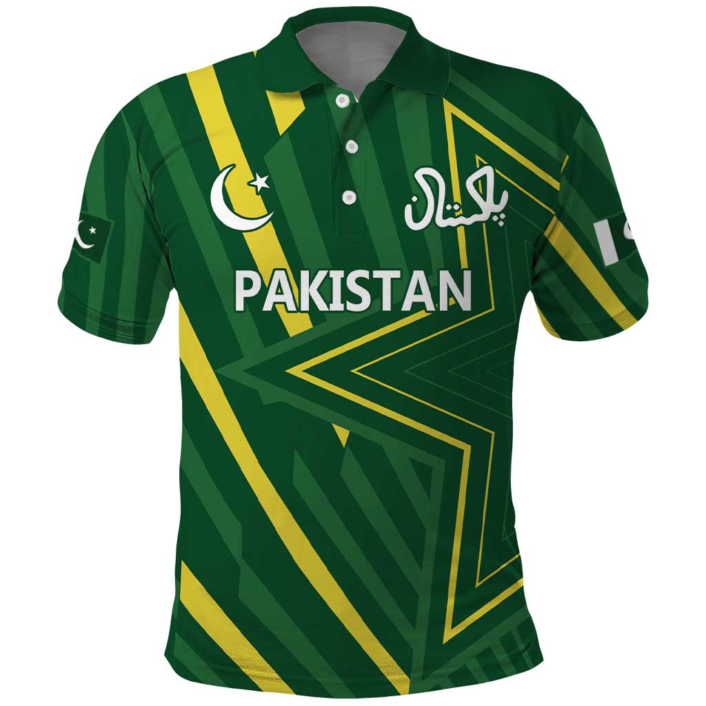 Pakistan Cricket Custom Polo Shirt Shaheen Falcon Go Champions LT9 - Vibe Hoodie Shop