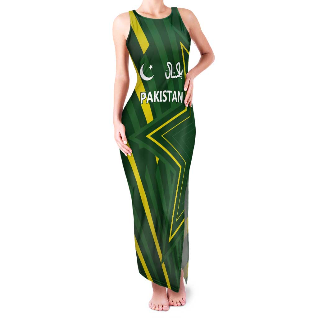 Pakistan Cricket Custom Tank Maxi Dress Shaheen Falcon Go Champions