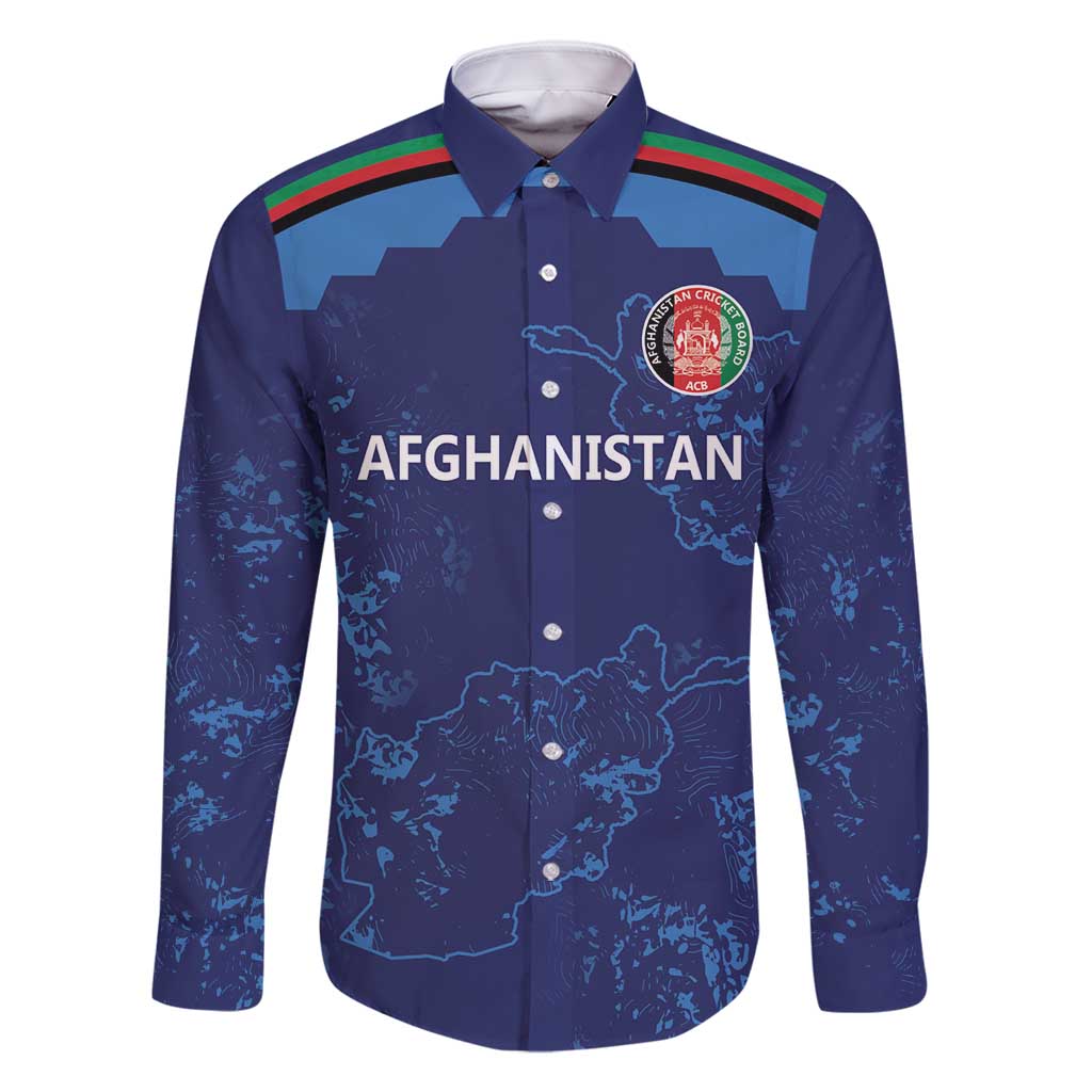 Afghan Atalans Cricket Custom Family Matching Long Sleeve Bodycon Dress and Hawaiian Shirt Afghanistan Map with Sporty Style