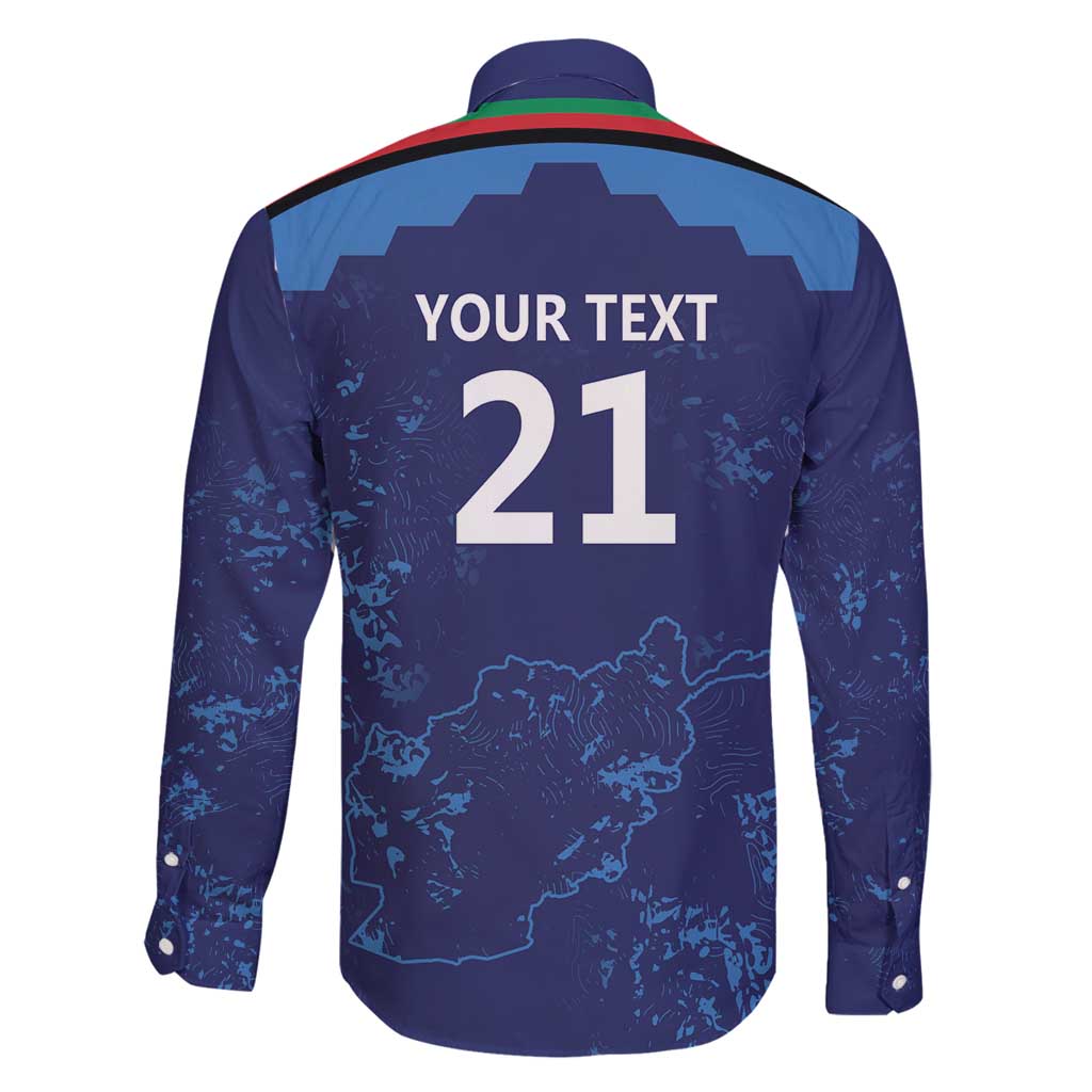 Afghan Atalans Cricket Custom Family Matching Long Sleeve Bodycon Dress and Hawaiian Shirt Afghanistan Map with Sporty Style