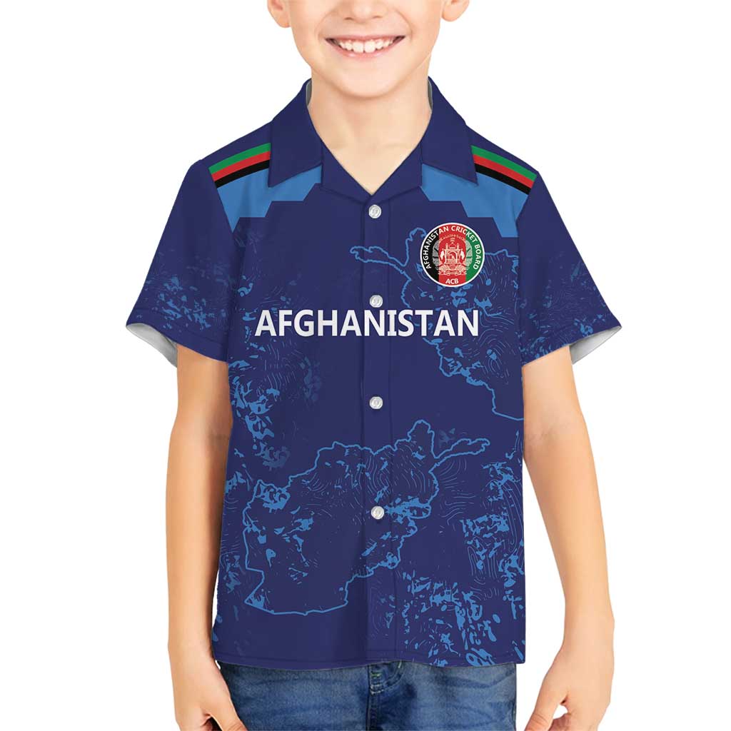 Afghan Atalans Cricket Custom Family Matching Long Sleeve Bodycon Dress and Hawaiian Shirt Afghanistan Map with Sporty Style