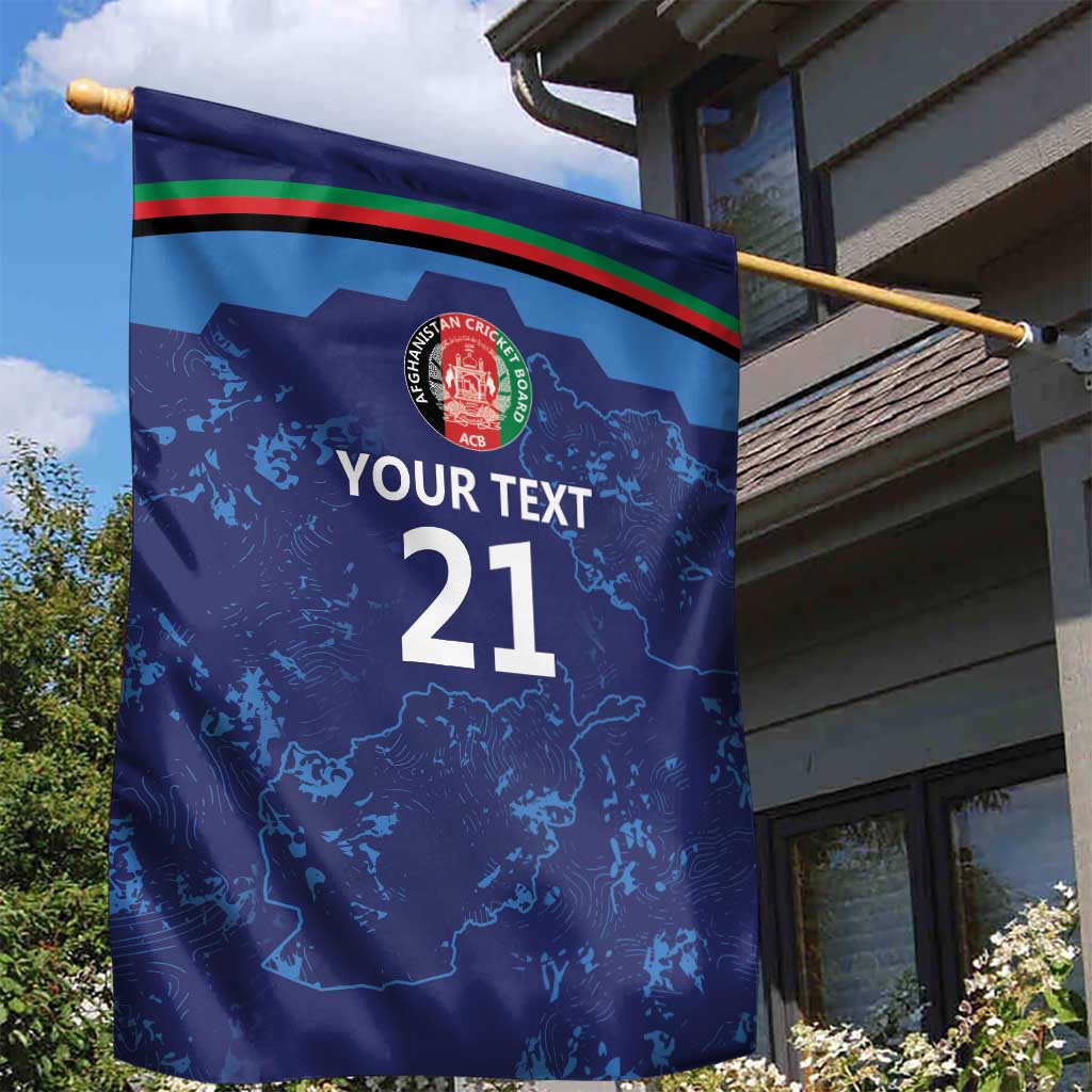 Afghan Atalans Cricket Custom Garden Flag Afghanistan Map with Sporty Style - Vibe Hoodie Shop