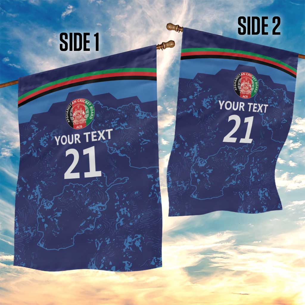 Afghan Atalans Cricket Custom Garden Flag Afghanistan Map with Sporty Style - Vibe Hoodie Shop