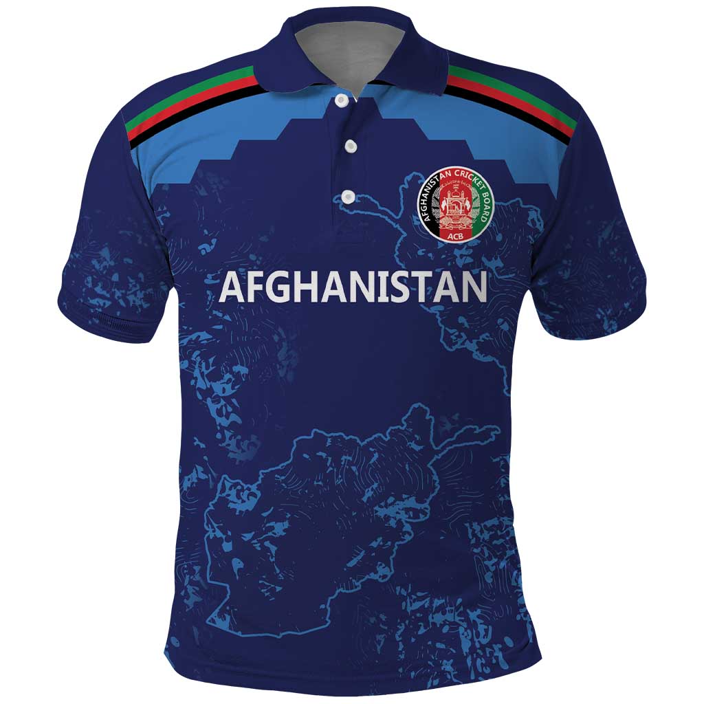 Afghan Atalans Cricket Custom Polo Shirt Afghanistan Map with Sporty Style LT9 - Vibe Hoodie Shop