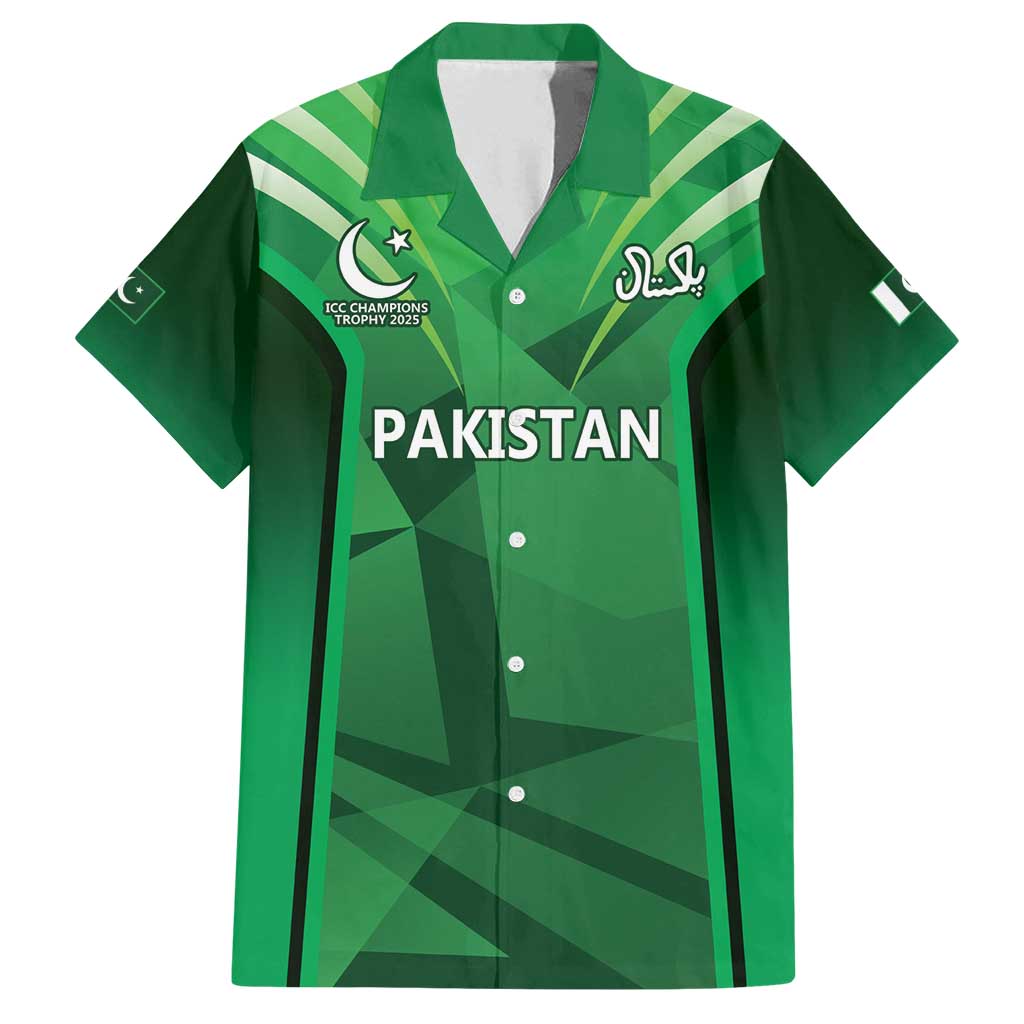 Pakistan Cricket Custom Family Matching Long Sleeve Bodycon Dress and Hawaiian Shirt The Green Shirts with Sporty Pattern