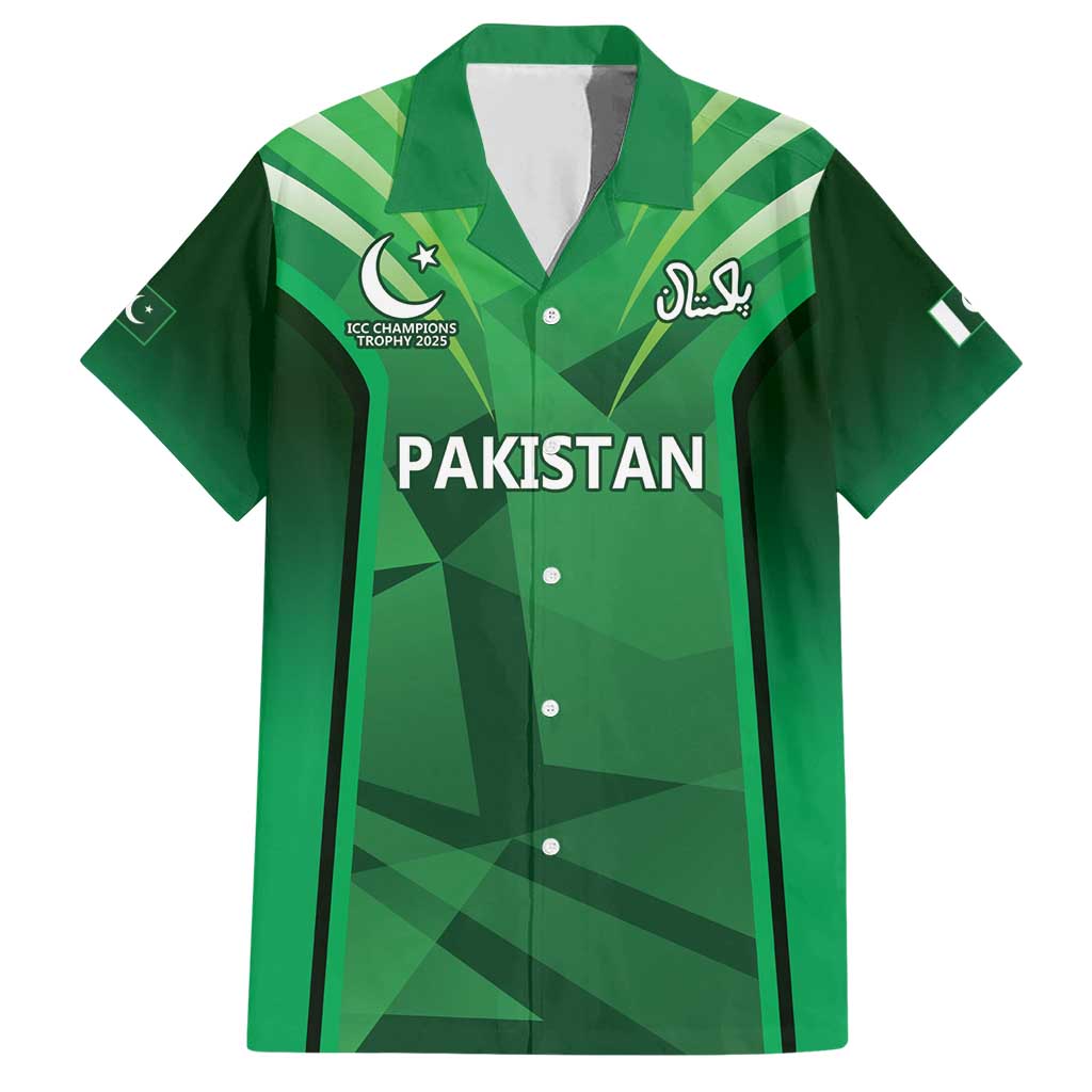 Pakistan Cricket Custom Family Matching Short Sleeve Bodycon Dress and Hawaiian Shirt The Green Shirts with Sporty Pattern