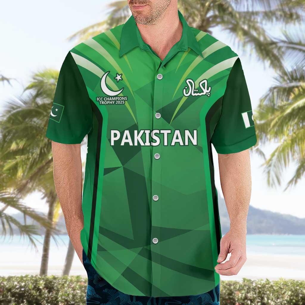 Pakistan Cricket Custom Hawaiian Shirt The Green Shirts with Sporty Pattern - Vibe Hoodie Shop