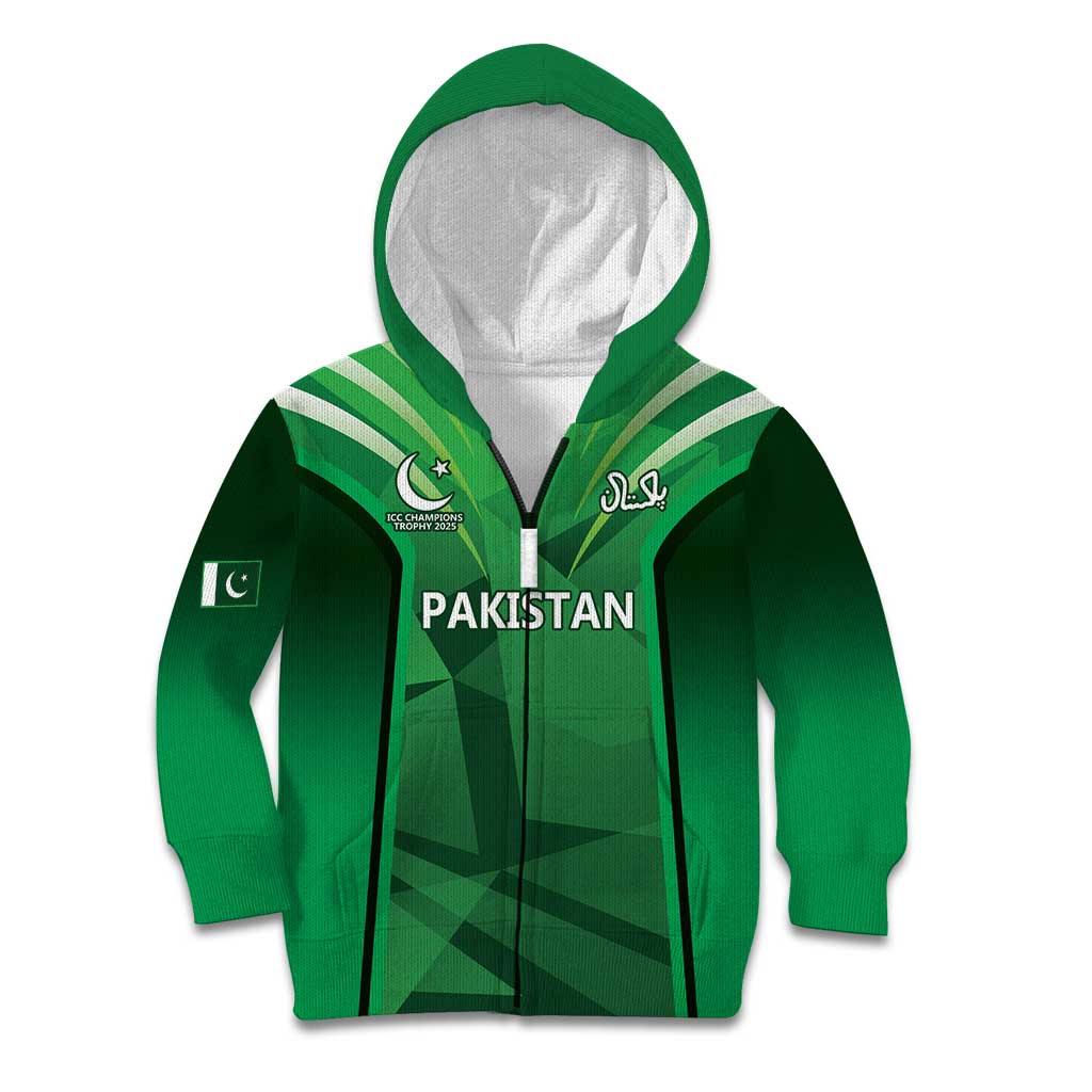 Pakistan Cricket Custom Kid Hoodie The Green Shirts with Sporty Pattern - Vibe Hoodie Shop