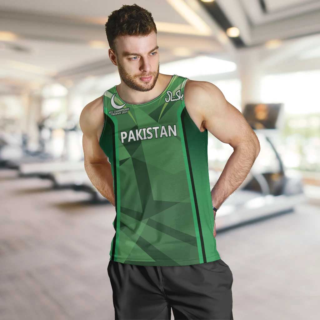 Pakistan Cricket Custom Men Tank Top The Green Shirts with Sporty Pattern - Vibe Hoodie Shop