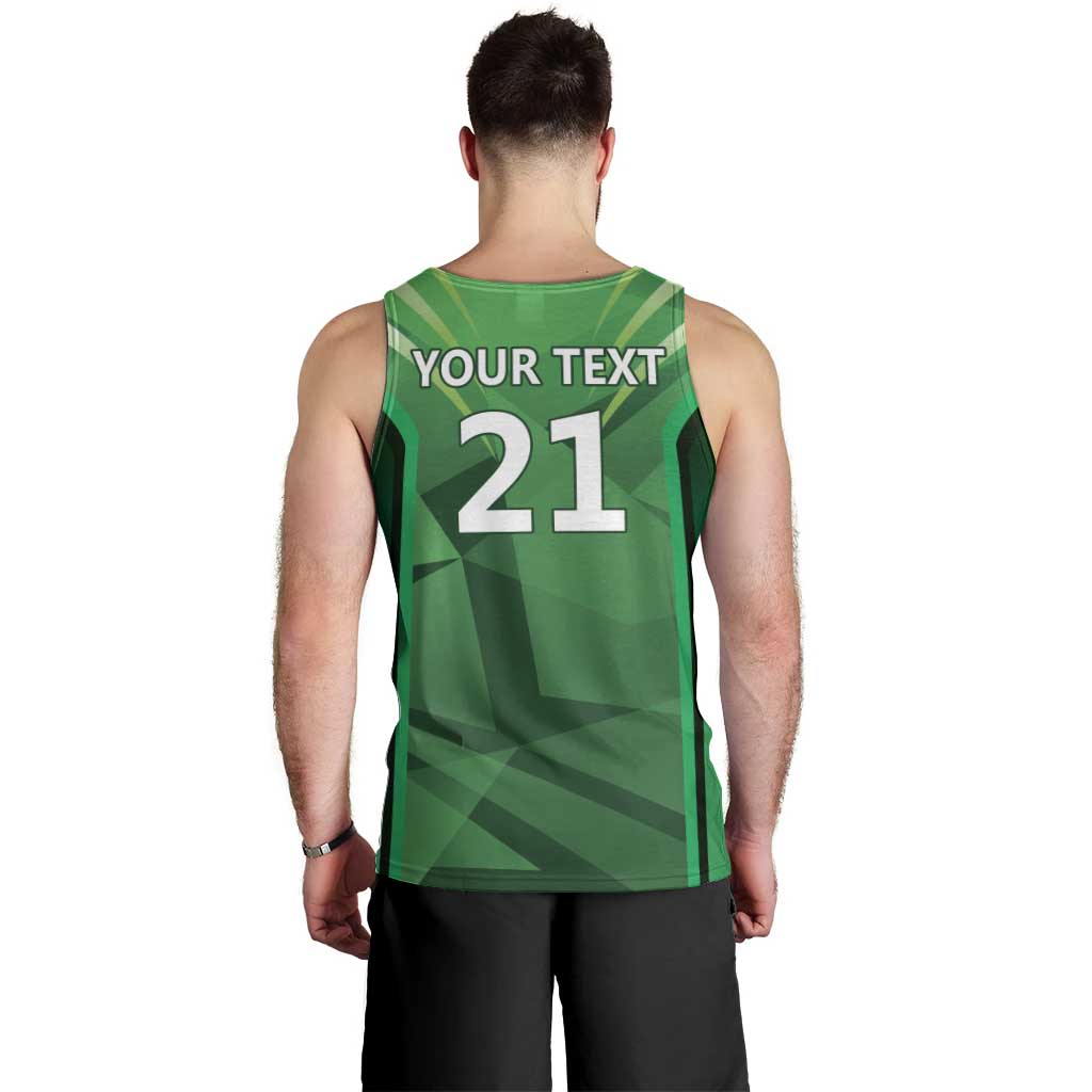 Pakistan Cricket Custom Men Tank Top The Green Shirts with Sporty Pattern - Vibe Hoodie Shop