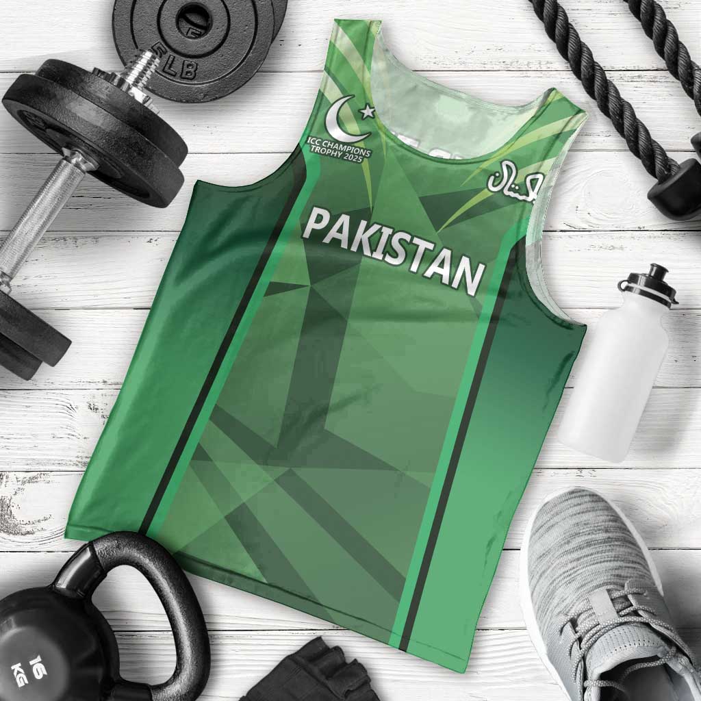 Pakistan Cricket Custom Men Tank Top The Green Shirts with Sporty Pattern - Vibe Hoodie Shop