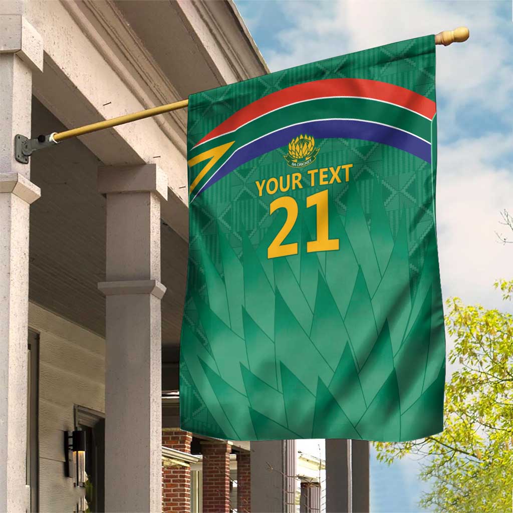 South Africa Cricket Custom Garden Flag Proteas Green - Vibe Hoodie Shop