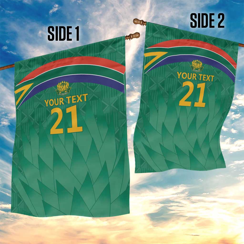 South Africa Cricket Custom Garden Flag Proteas Green - Vibe Hoodie Shop
