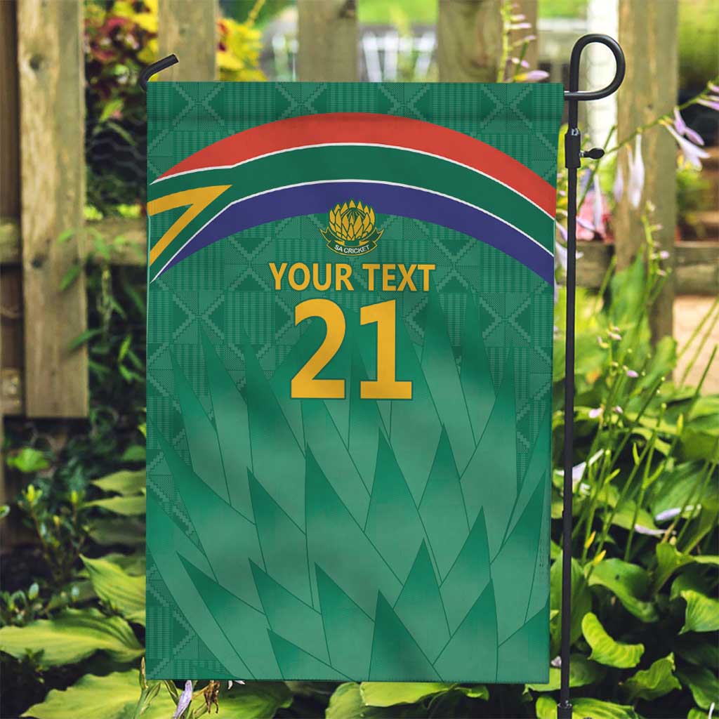 South Africa Cricket Custom Garden Flag Proteas Green - Vibe Hoodie Shop