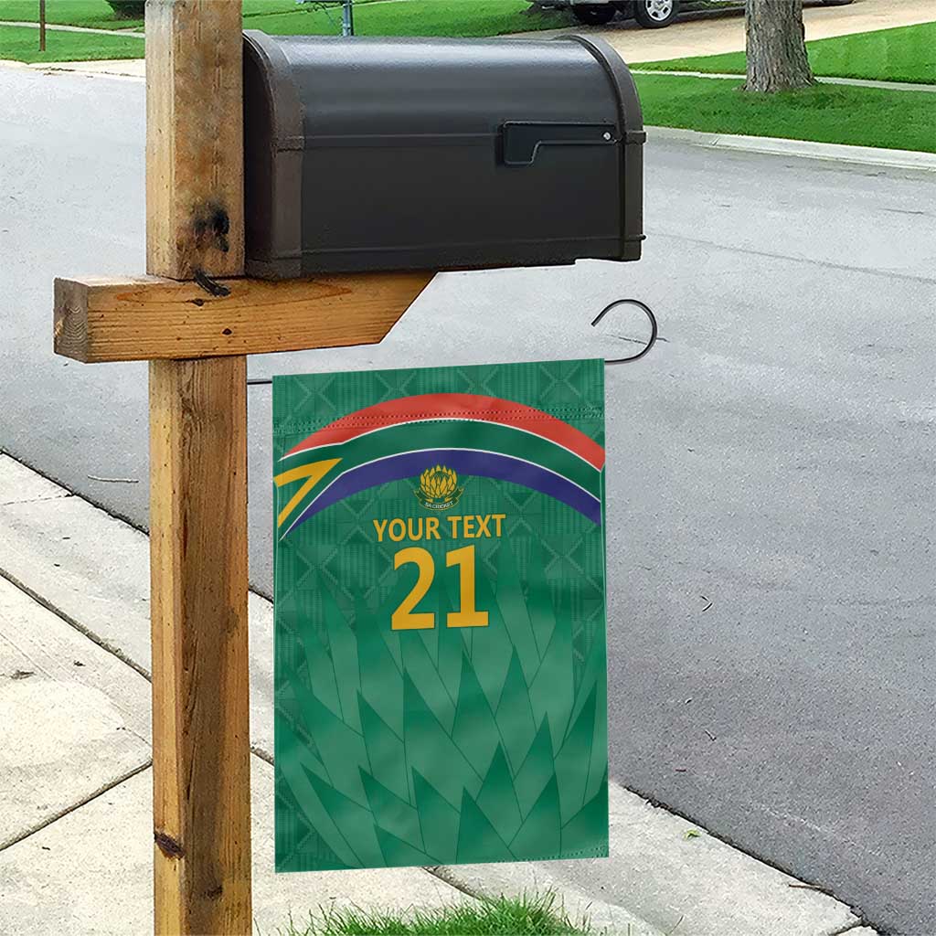 South Africa Cricket Custom Garden Flag Proteas Green - Vibe Hoodie Shop