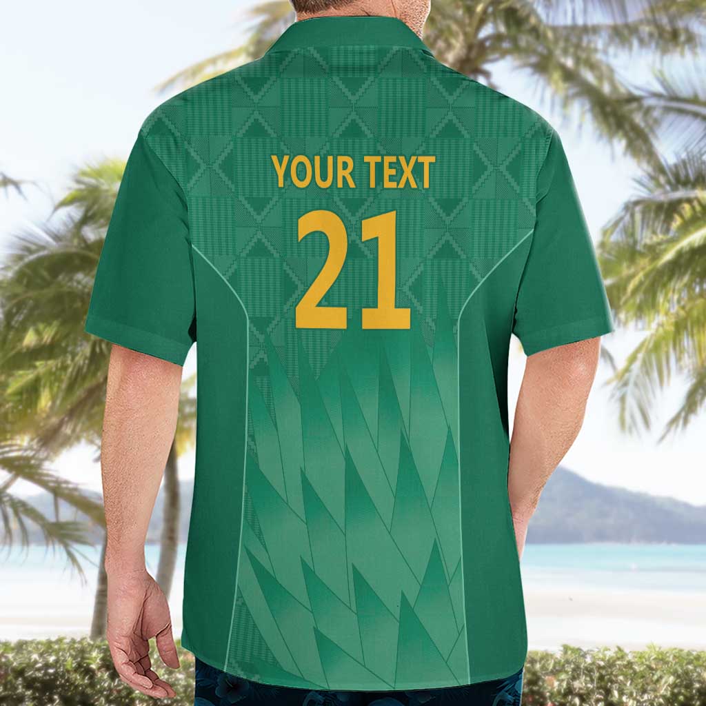 South Africa Cricket Custom Hawaiian Shirt Proteas Green - Vibe Hoodie Shop