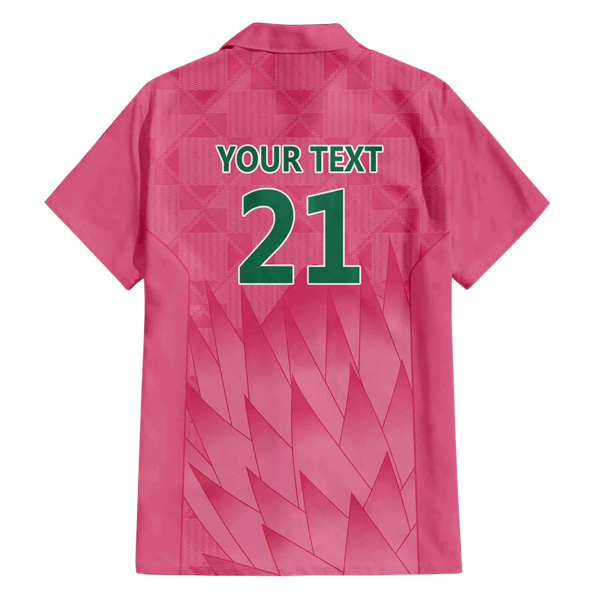 South Africa Cricket Custom Family Matching Off The Shoulder Long Sleeve Dress and Hawaiian Shirt Proteas Pink