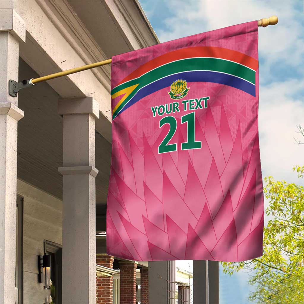 South Africa Cricket Custom Garden Flag Proteas Pink - Vibe Hoodie Shop