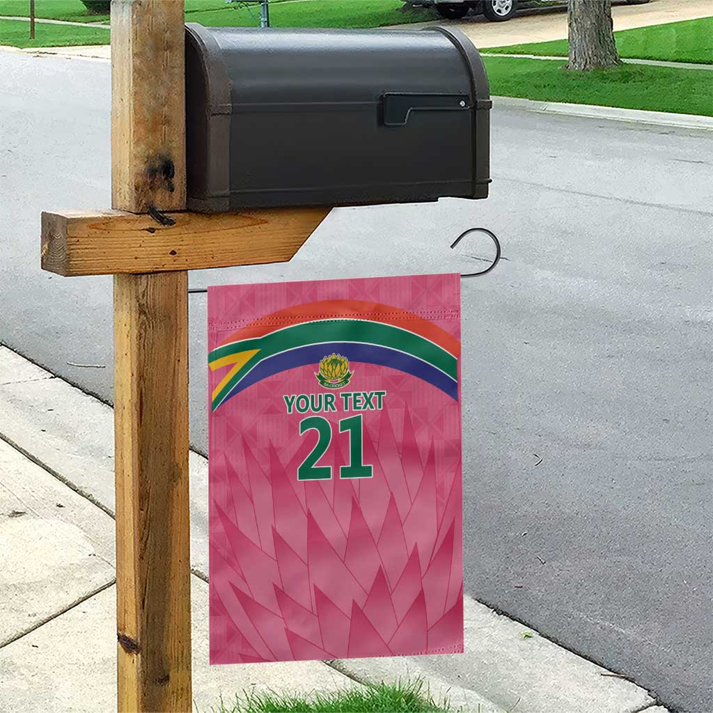South Africa Cricket Custom Garden Flag Proteas Pink - Vibe Hoodie Shop