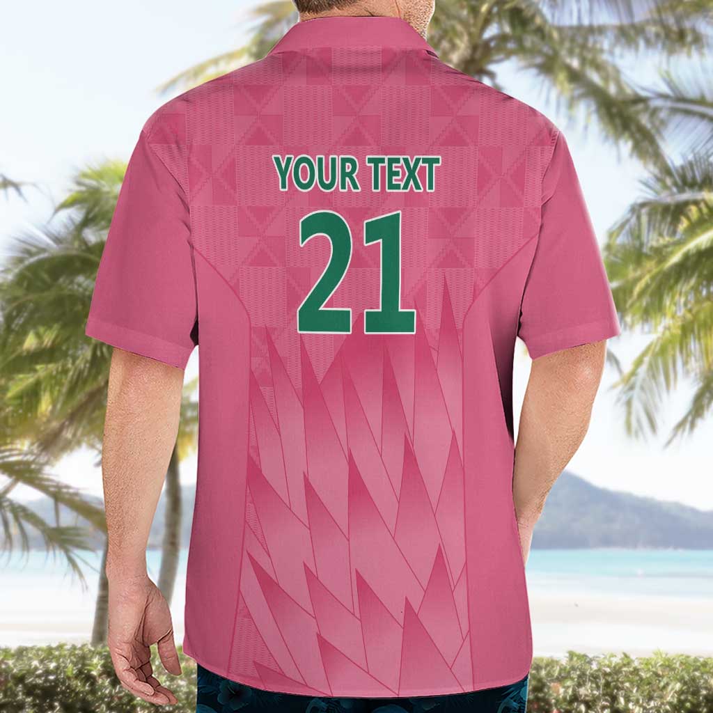 South Africa Cricket Custom Hawaiian Shirt Proteas Pink - Vibe Hoodie Shop