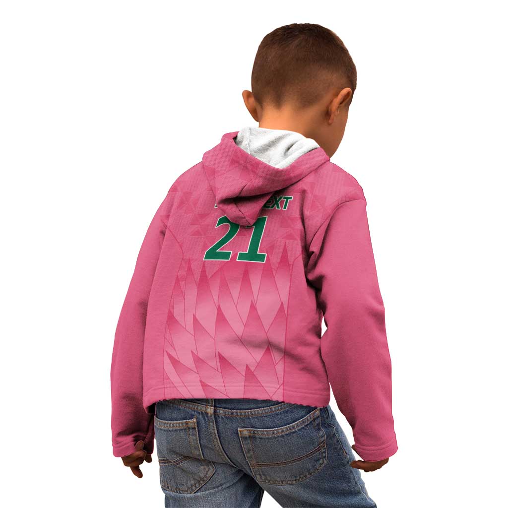 South Africa Cricket Custom Kid Hoodie Proteas Pink - Vibe Hoodie Shop