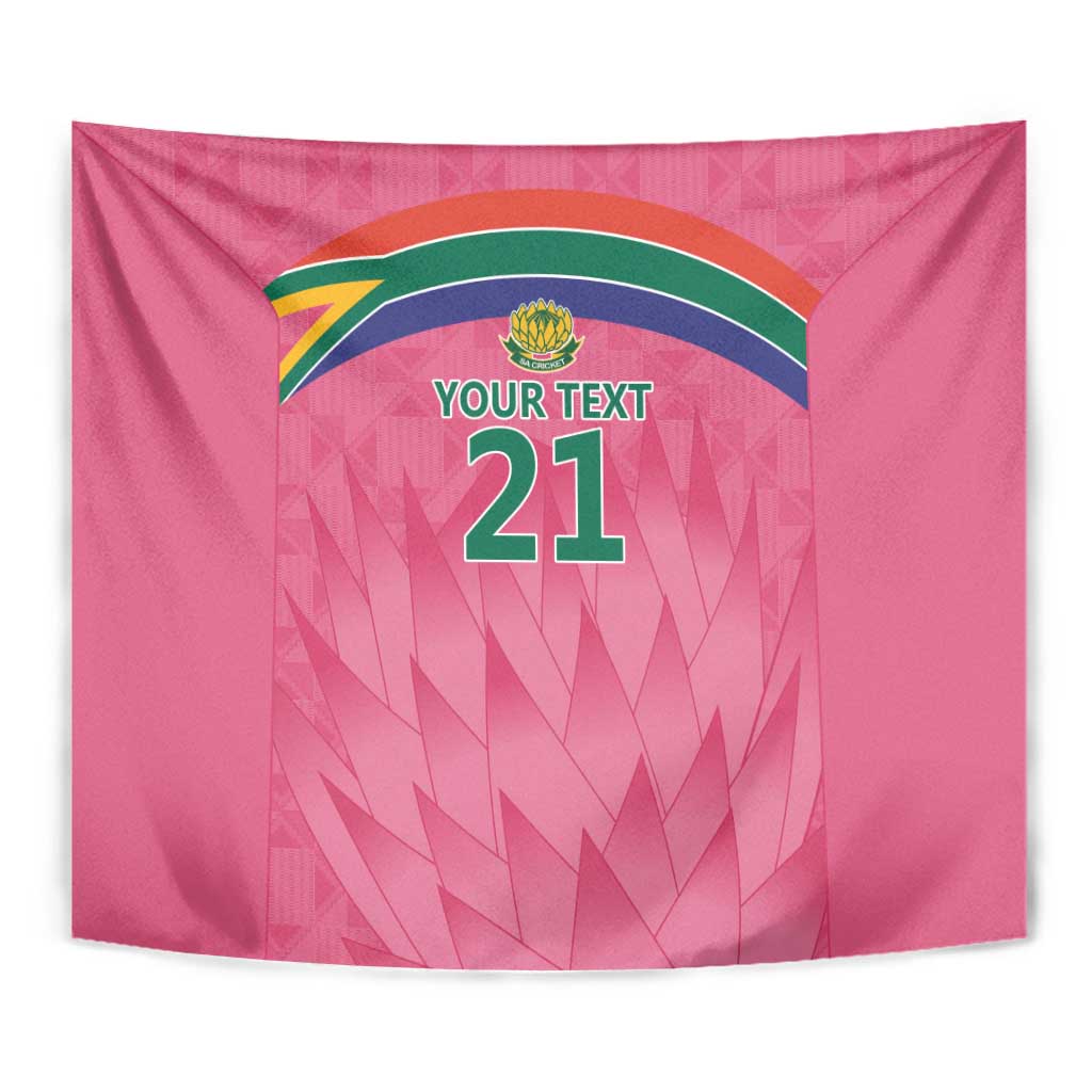 South Africa Cricket Custom Tapestry Proteas Pink - Vibe Hoodie Shop