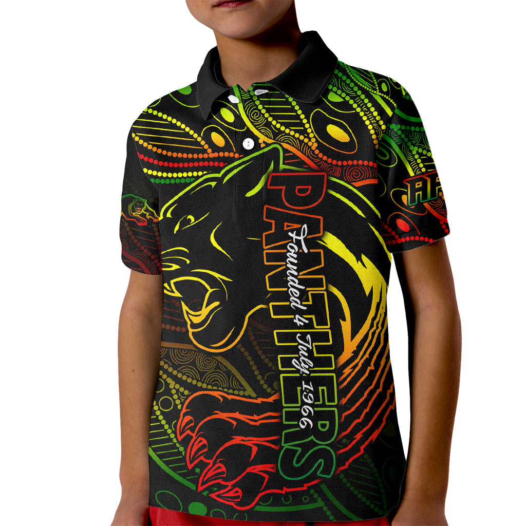 2023 Panthers NRL Kid Polo Shirt Aboriginal Founded 1966 - Vibe Hoodie Shop