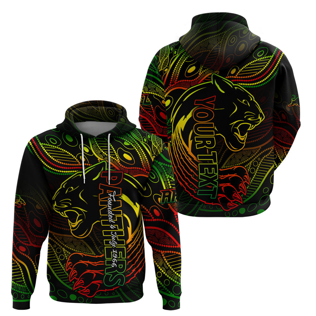 Custom 2023 Panthers NRL Hoodie Aboriginal Founded 1966 LT9 - Vibe Hoodie Shop