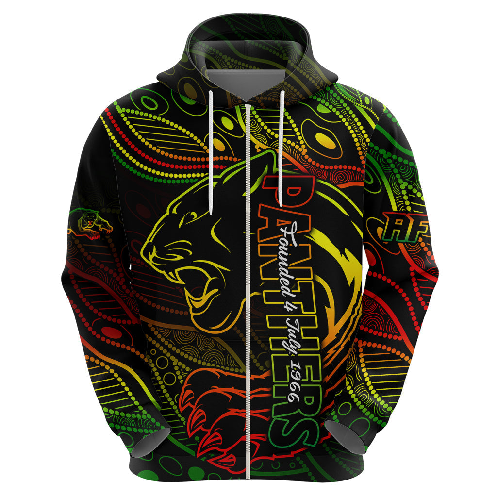 Custom 2023 Panthers NRL Hoodie Aboriginal Founded 1966 LT9 - Vibe Hoodie Shop