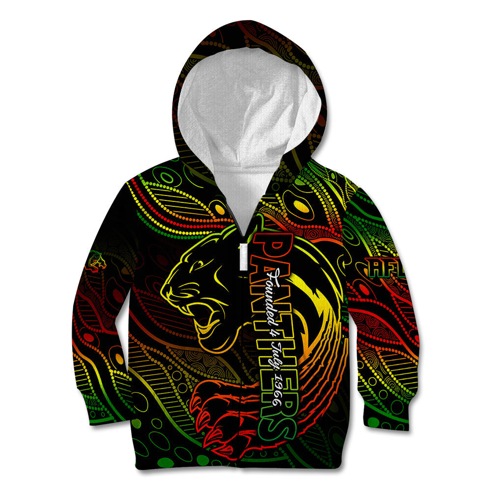 Custom 2023 Panthers NRL Kid Hoodie Aboriginal Founded 1966 - Vibe Hoodie Shop