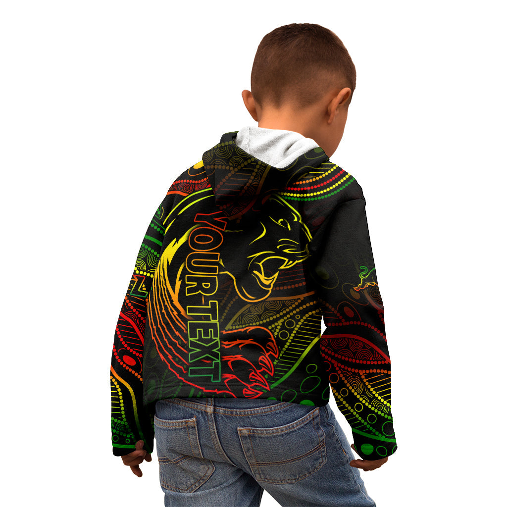 Custom 2023 Panthers NRL Kid Hoodie Aboriginal Founded 1966 - Vibe Hoodie Shop