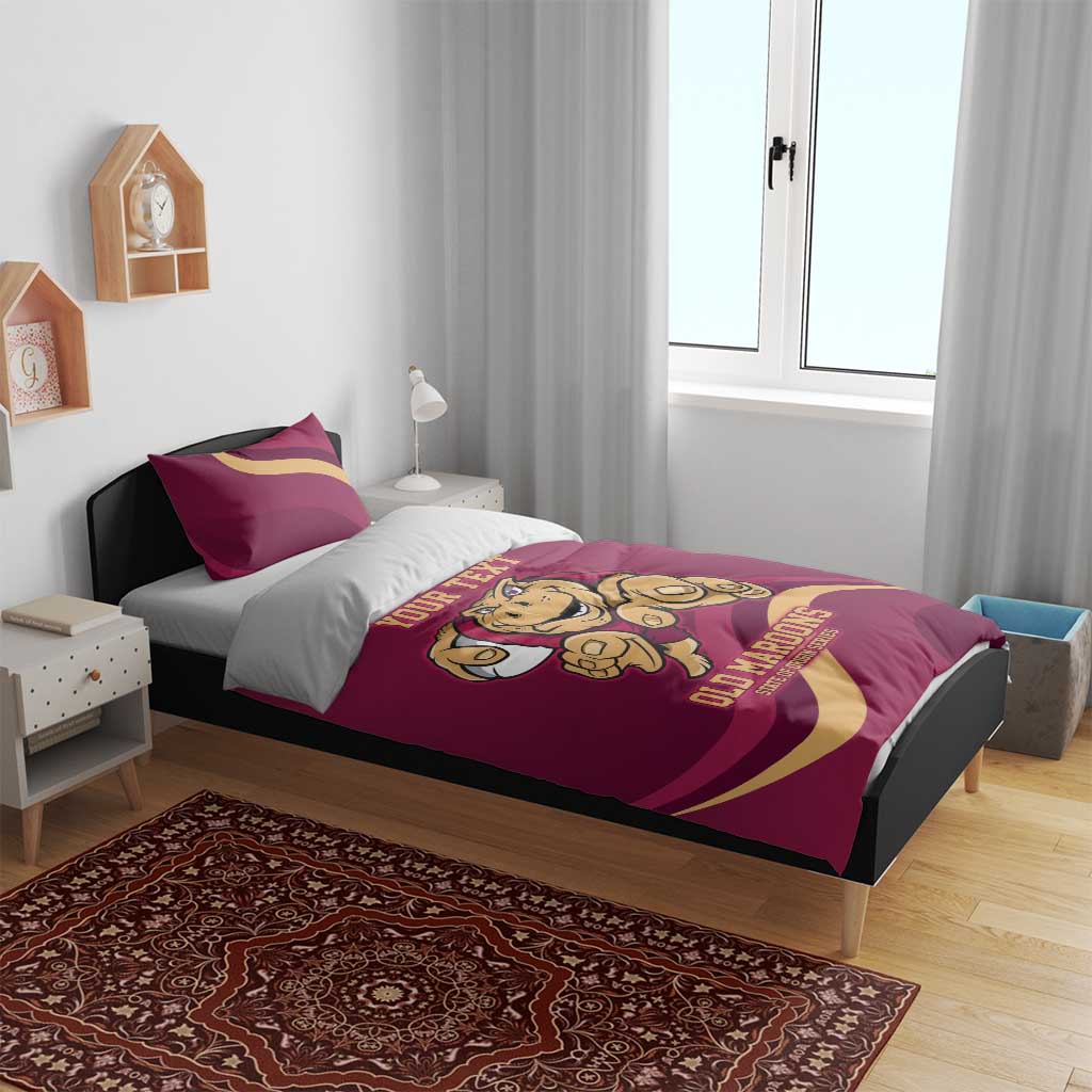 Custom QLD Maroons Cane Toad Bedding Set Queensland Origin No1 - Vibe Hoodie Shop