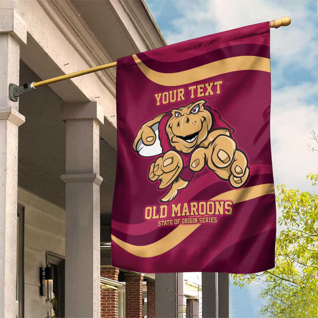 Custom QLD Maroons Cane Toad Garden Flag Queensland Origin No1 - Vibe Hoodie Shop