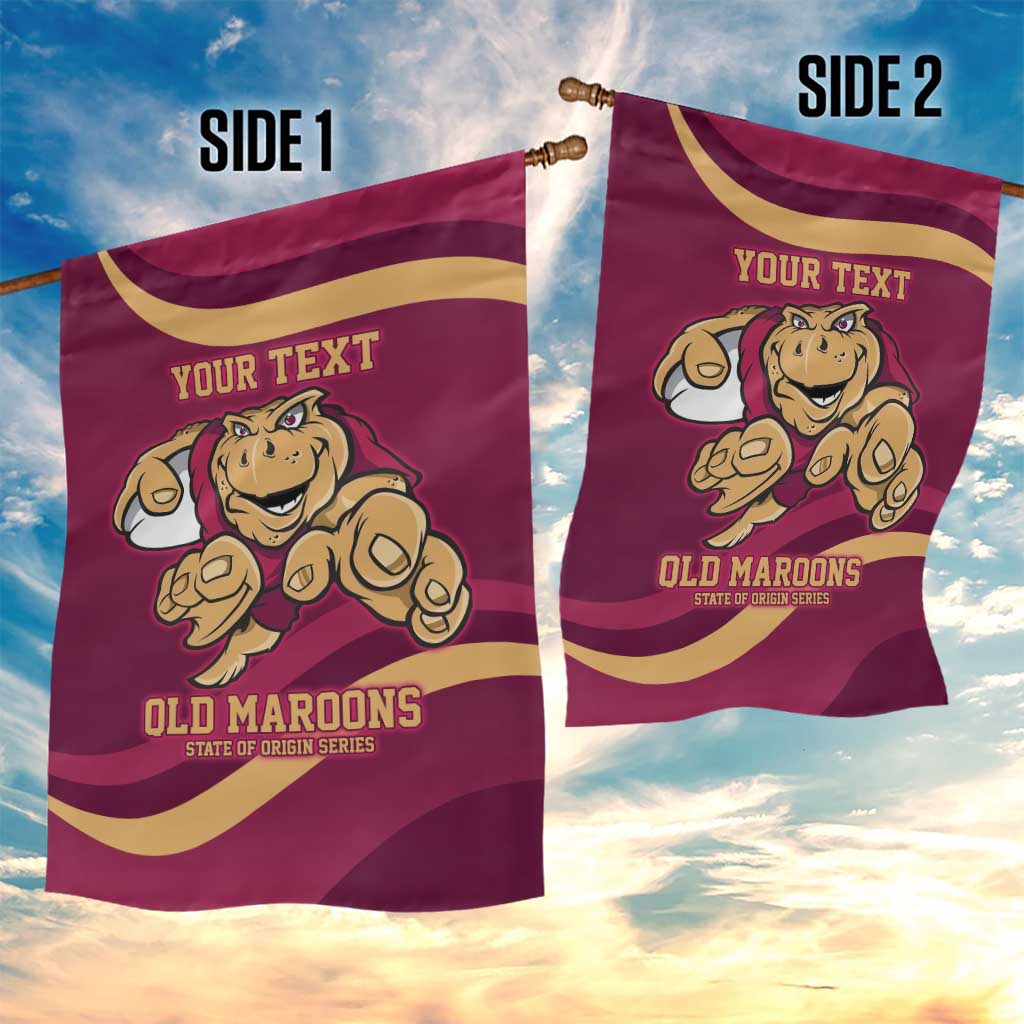 Custom QLD Maroons Cane Toad Garden Flag Queensland Origin No1 - Vibe Hoodie Shop