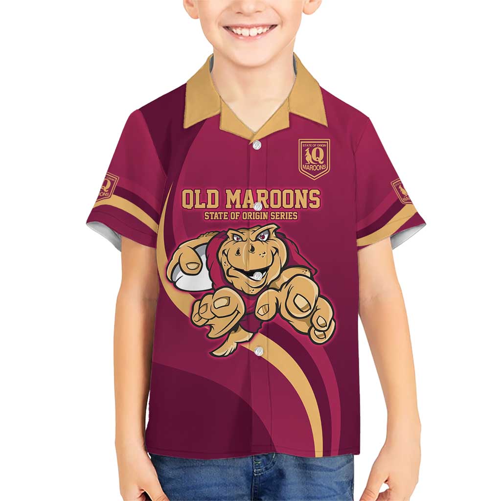 Custom QLD Maroons Cane Toad Hawaiian Shirt Queensland Origin No1 - Vibe Hoodie Shop