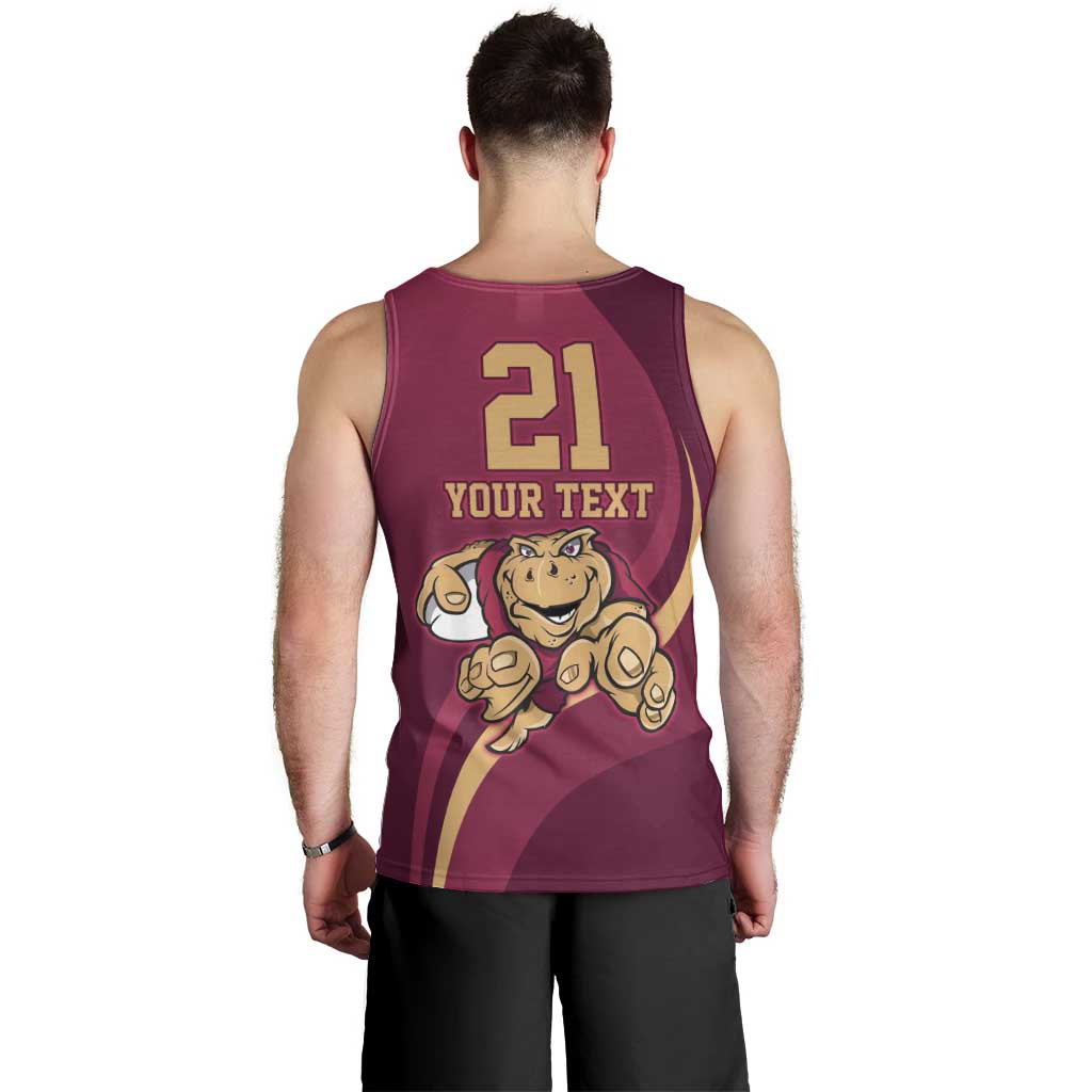 Custom QLD Maroons Cane Toad Men Tank Top Queensland Origin No1 - Vibe Hoodie Shop
