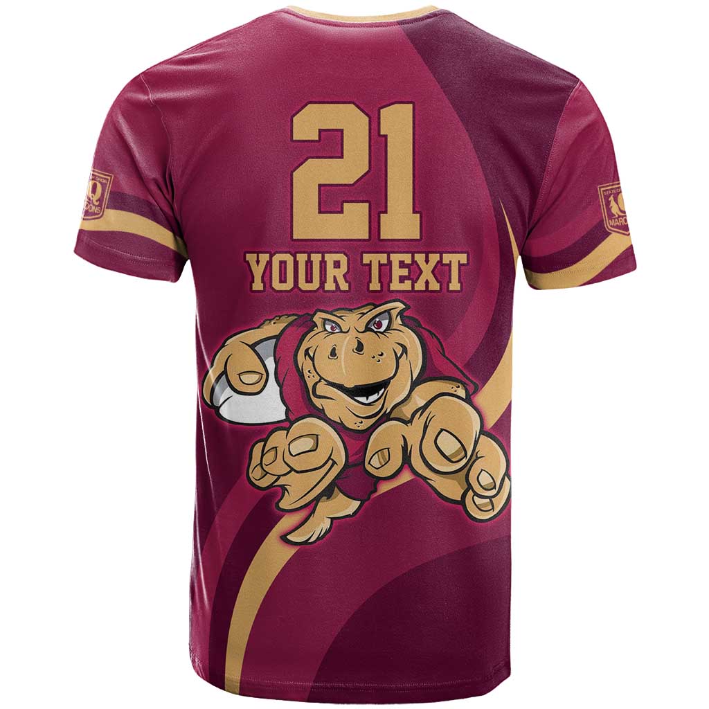 Custom QLD Maroons Cane Toad T Shirt Queensland Origin No1 LT9 - Vibe Hoodie Shop