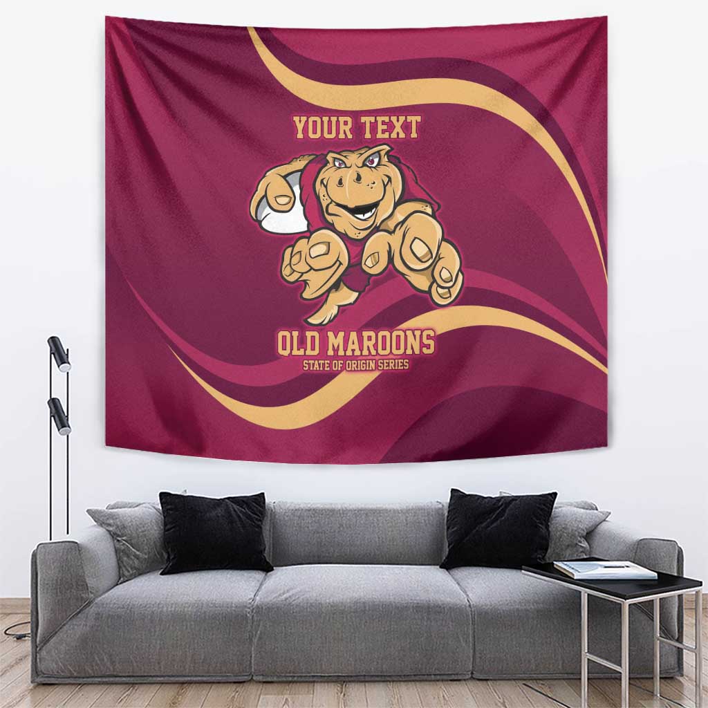 Custom QLD Maroons Cane Toad Tapestry Queensland Origin No1 - Vibe Hoodie Shop